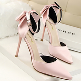 Wisteria Bow Knot Strap Pumps