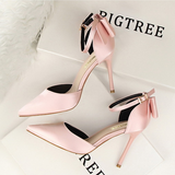 Wisteria Bow Knot Strap Pumps