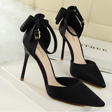 Wisteria Bow Knot Strap Pumps