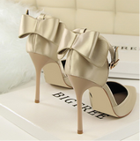 Wisteria Bow Knot Strap Pumps