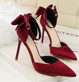 Wisteria Bow Knot Strap Pumps