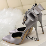 Wisteria Bow Knot Strap Pumps