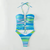Aaliyah Tie Up One Piece Swimsuit