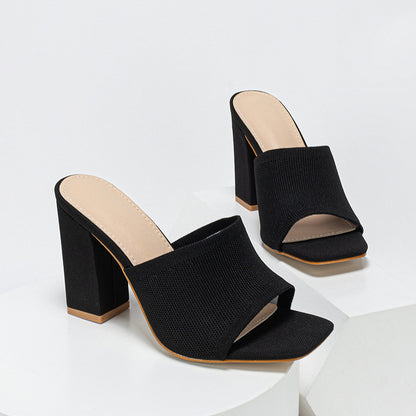 Lily Flyknit Block Mules