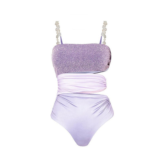 Cora Solid Color Two Piece Swimsuit