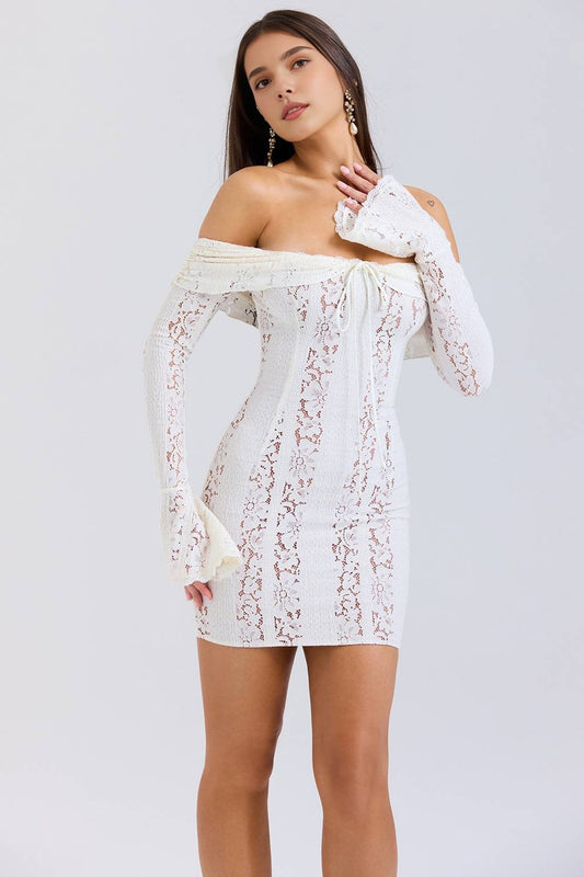 Clara Off Shoulder Lace Dress