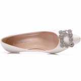 Crystal Square Buckle Wedding Shoes