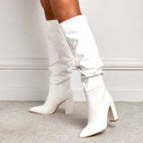 Wastaria Twisted Knee-high Boots
