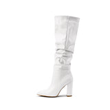 Wastaria Twisted Knee-high Boots