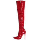 Hydrangea Patent Leather Boots