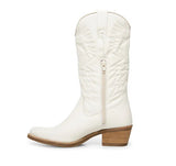 Gardenia Embroidered leather cowboy boots